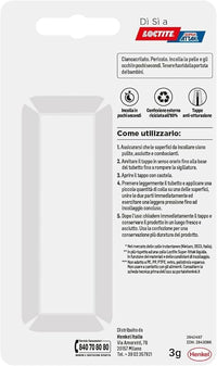 LOCTITE ATTAK GEL RIPOSIZIONABILE - GR 3 CF=PZ 12- 1 confezioni