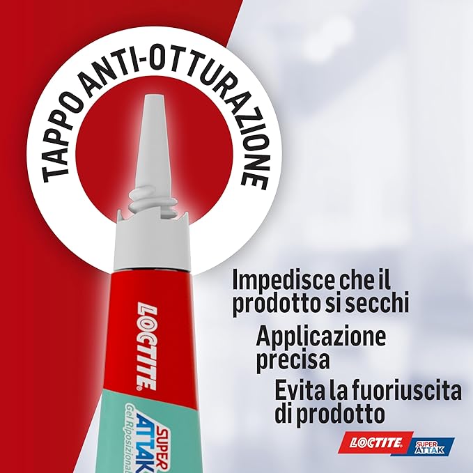 LOCTITE ATTAK GEL RIPOSIZIONABILE - GR 3 CF=PZ 12- 1 confezioni