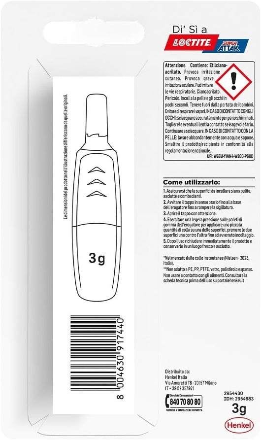 SUPER ATTAK 'CREATIVE' gr.   3- 12 pezzi  - LOCTITE