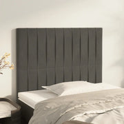 Testiera Grigio Scuro 80x5x118/128 cm Velluto 3116601