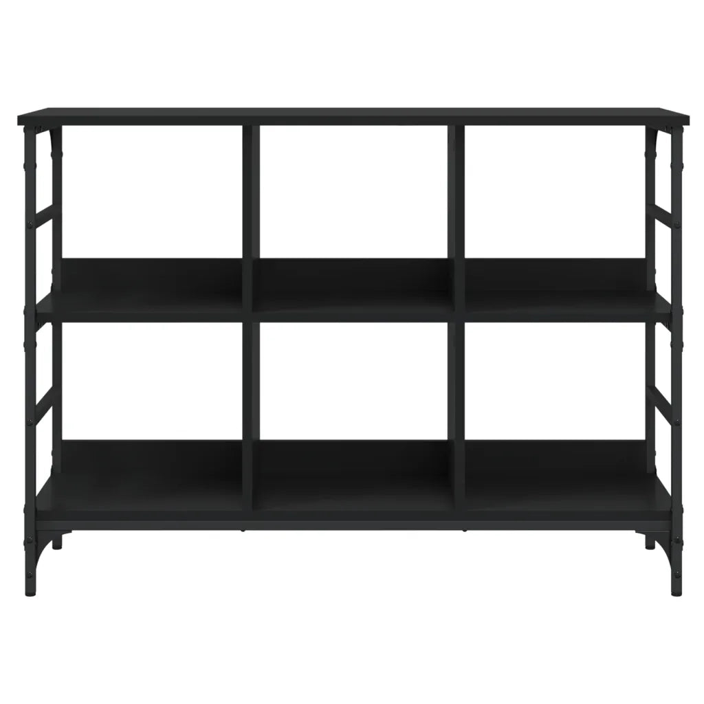 Credenza Nera 102x32x73,5 cm in Legno Multistrato 837722