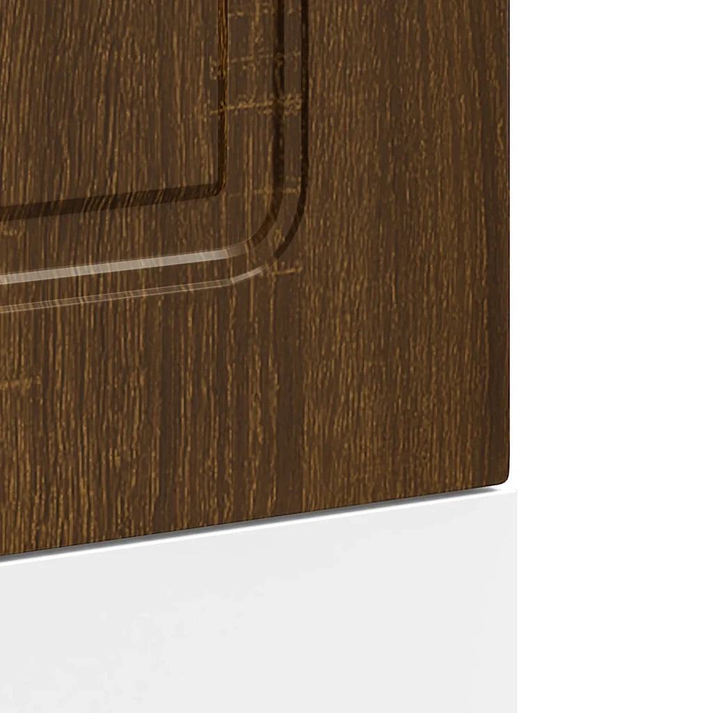 vidaXL Pannello Lavastoviglie Kalmar Rovere Marrone 45x1,5x67 cm