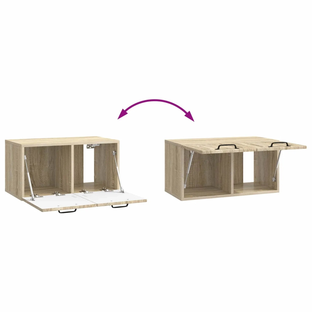 Mobile Porta TV da Muro Rovere Sonoma 59,5 x 31 x 30 cm