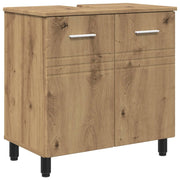 Mobiletto da Bagno | Armadio da bagno Rovere Artigianale 60 x 35 x 60 cm
