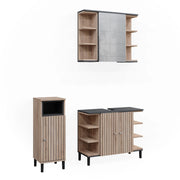 Vicco Set di mobili da bagno Sonoma 3 parti