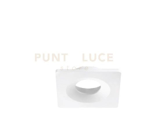 FARETTO DA INCASSO PACHA GU10 QUADRATO CUT OUT L.9,8CM BIANCO IP20