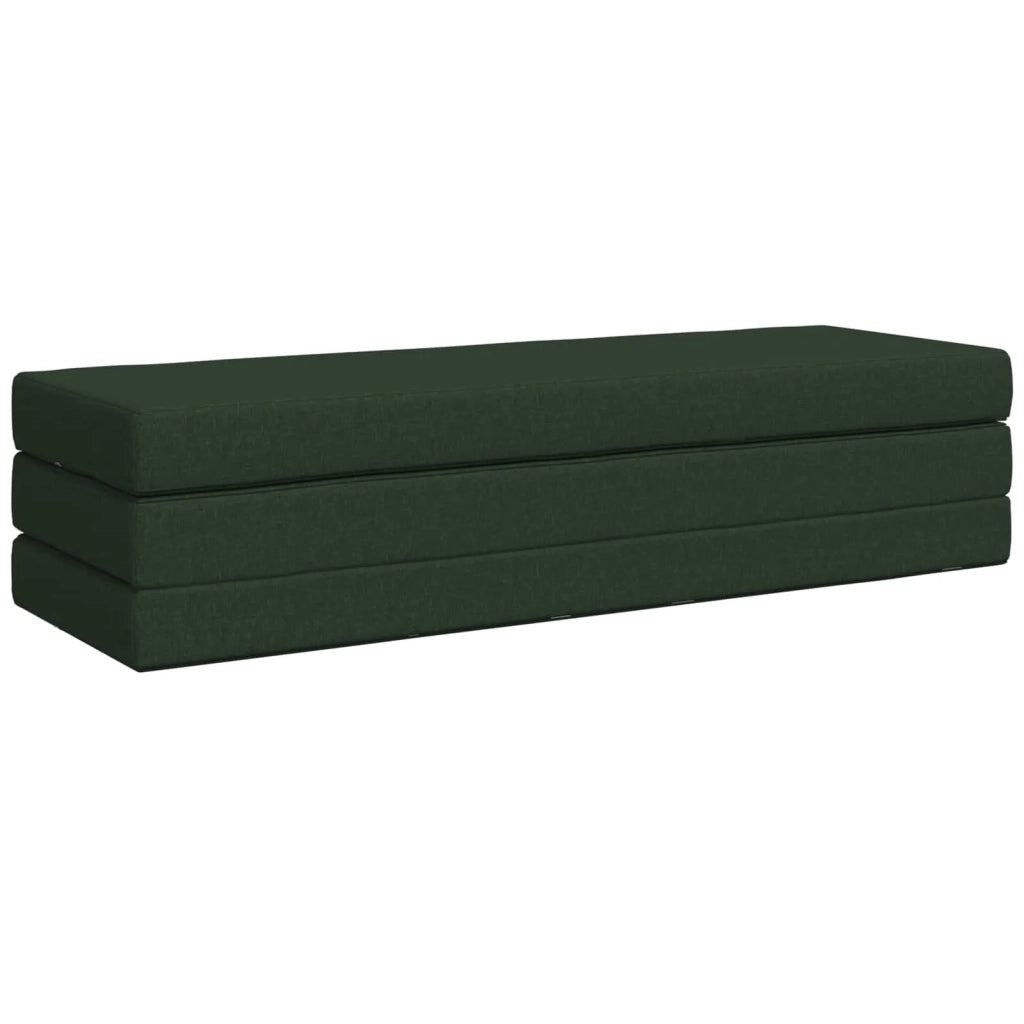 Divano Letto Pieghevole 200 x 67 x 45 cm Verde Scuro 900259