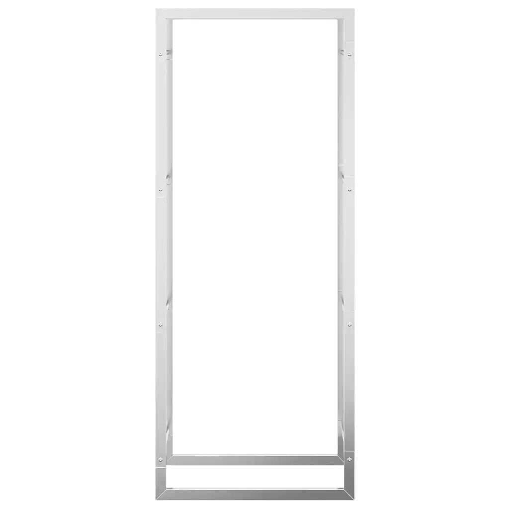 Portalegna-Scaffale per Legna 50x28x132 cm in Acciaio Inossidabile