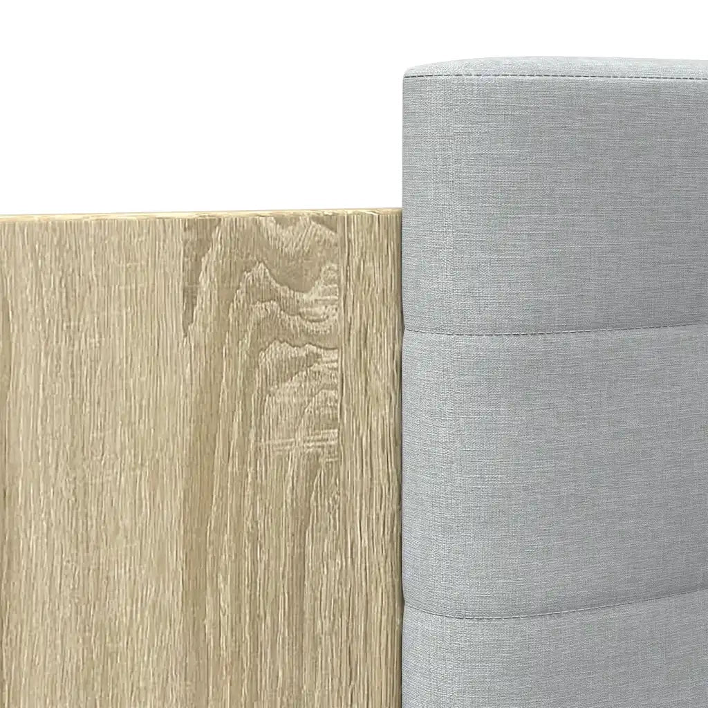 Giroletto con Testiera-Struttura Letto con testiera Rovere Sonoma 90x200cm Legno Multistrato 874736