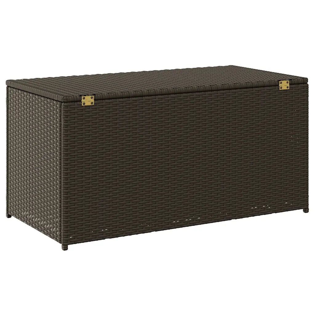 Baule da Giardino in Polyrattan 100x50x50 cm Marrone CFW4002208