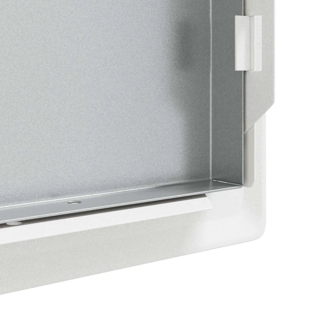 vidaXL Pannello di Accesso Bianco 30 x 40 cm Acciaio