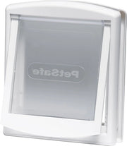 Porta gatti in plastica resistente, facile da installare - 457 x 385 cm - 760 bianco/chiaro