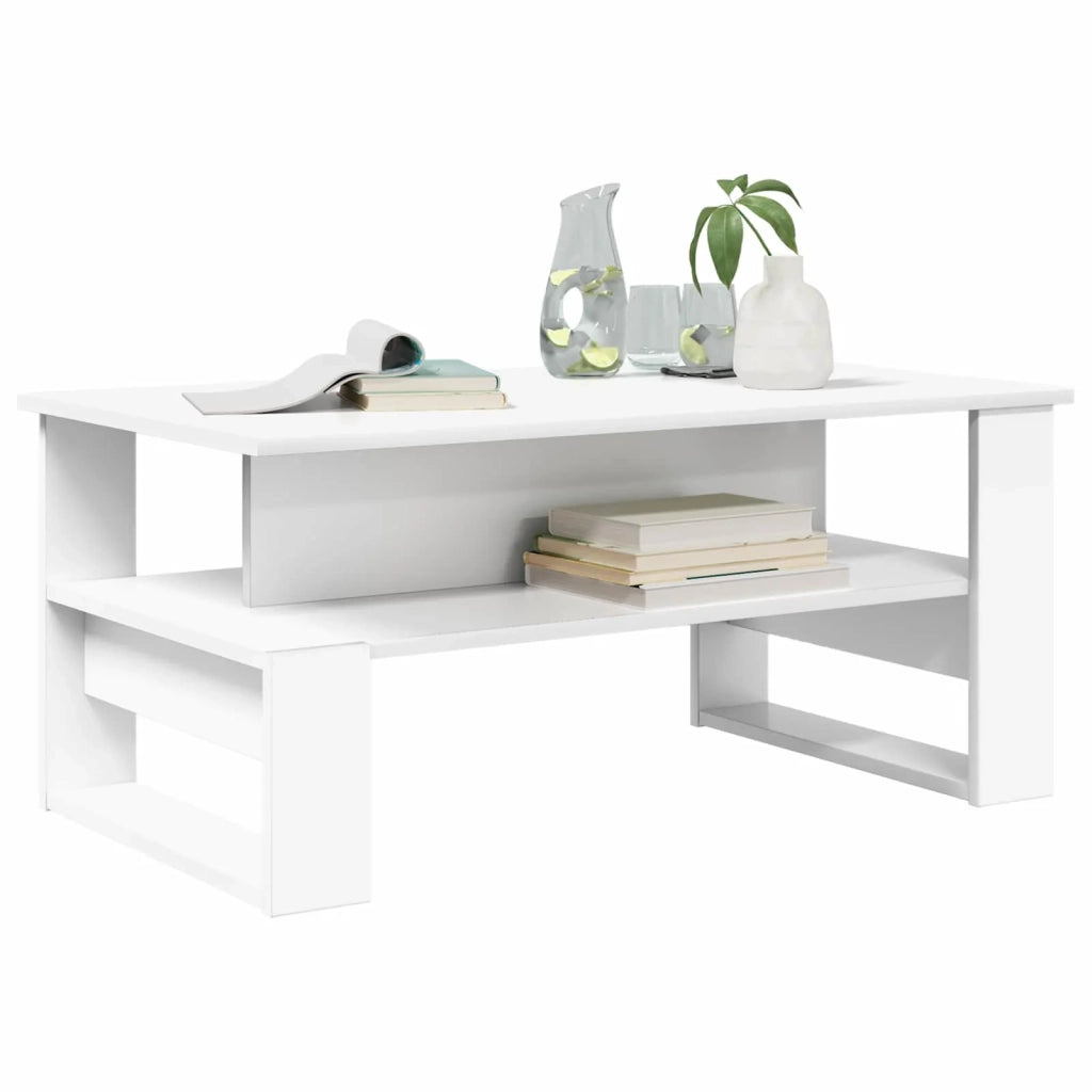 Tavolino da salotto Bianco 90 x 50 x 40 cm Legno multistrato 8000212