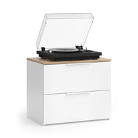 Vicco Cassettiera Bianco/Sonoma 40 x 50 cm con porta