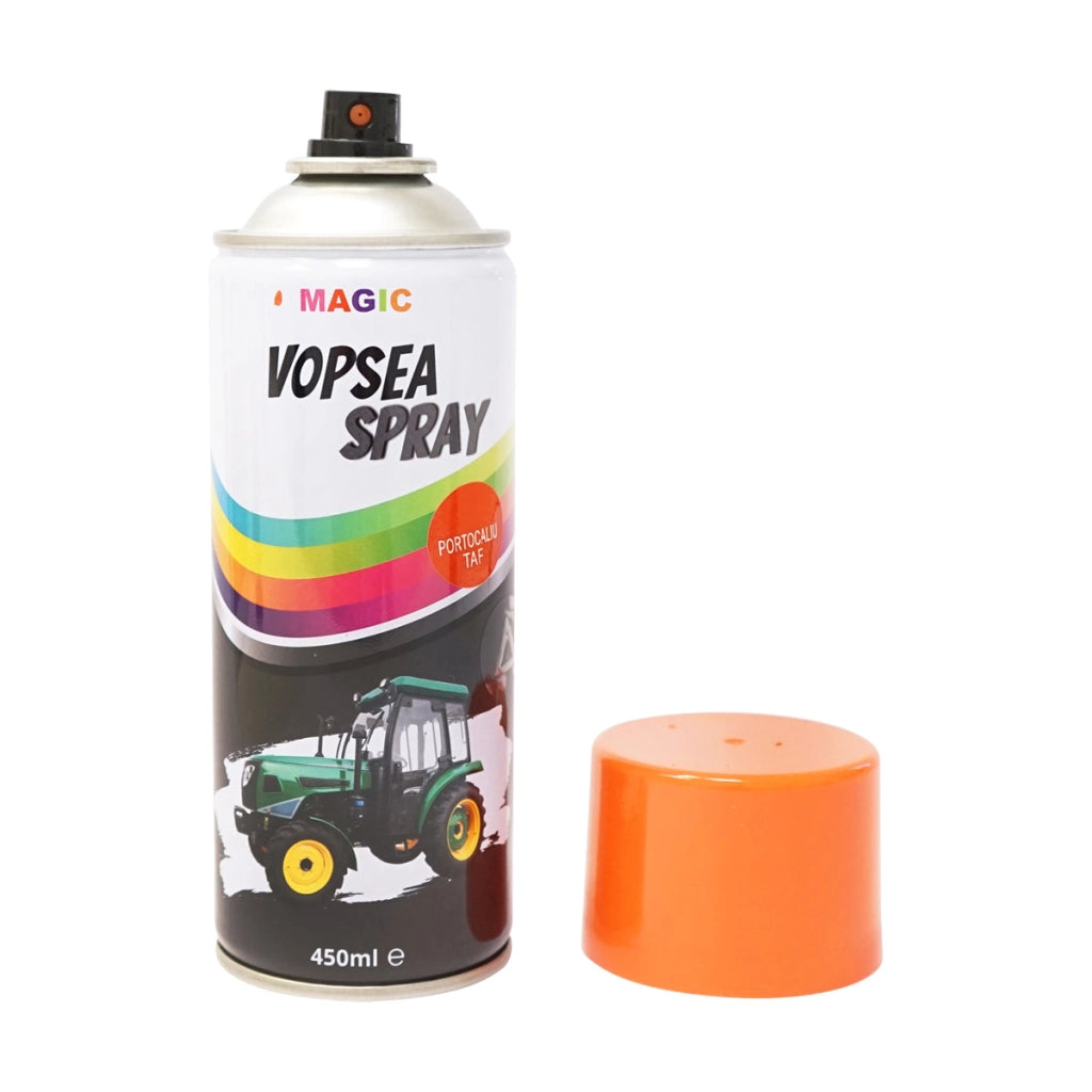 Spray vernice auto arancione RAL2002 per trattore forestale, ad asciugatura rapida, 450 ml MAGIC