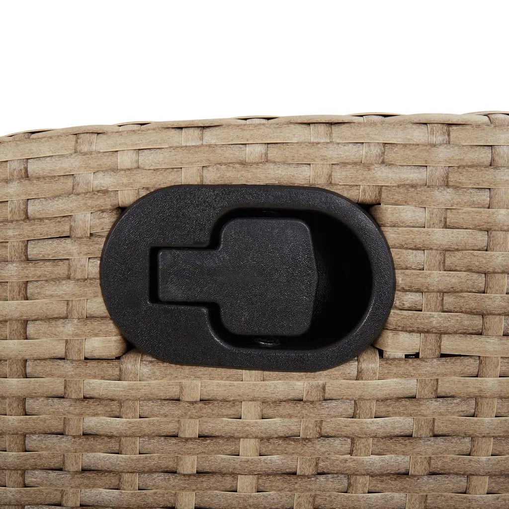 Sedie da Giardino Reclinabili 2 pz | Sedie da Esterno con Poggiapiedi Polyrattan