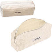 Cassa per pennelli - Tasca per pennelli - Utilizzabile come borsa da viaggio, borsa per trucco, portafoglio, custodia occhiali e borsa accessori per trasporto semplice (bianco latte)