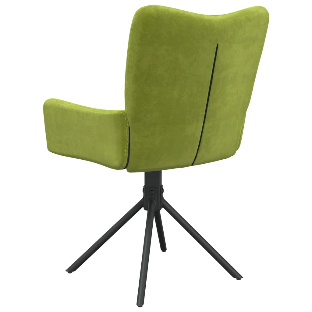 Sedie da Pranzo Girevoli 2 pz Verde Chiaro in Velluto cod mxl 29660