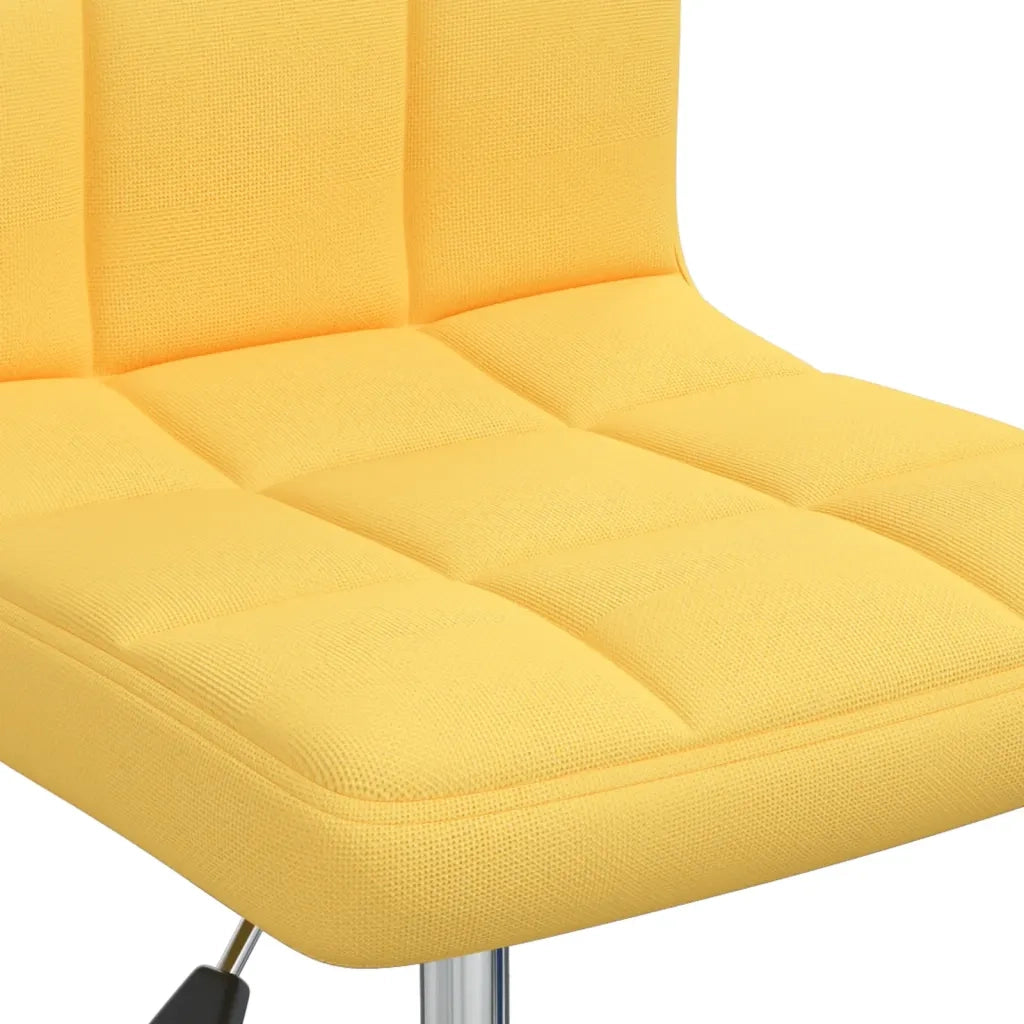 Sedia da Pranzo Girevole Giallo Senape in Tessuto cod mxl 23309