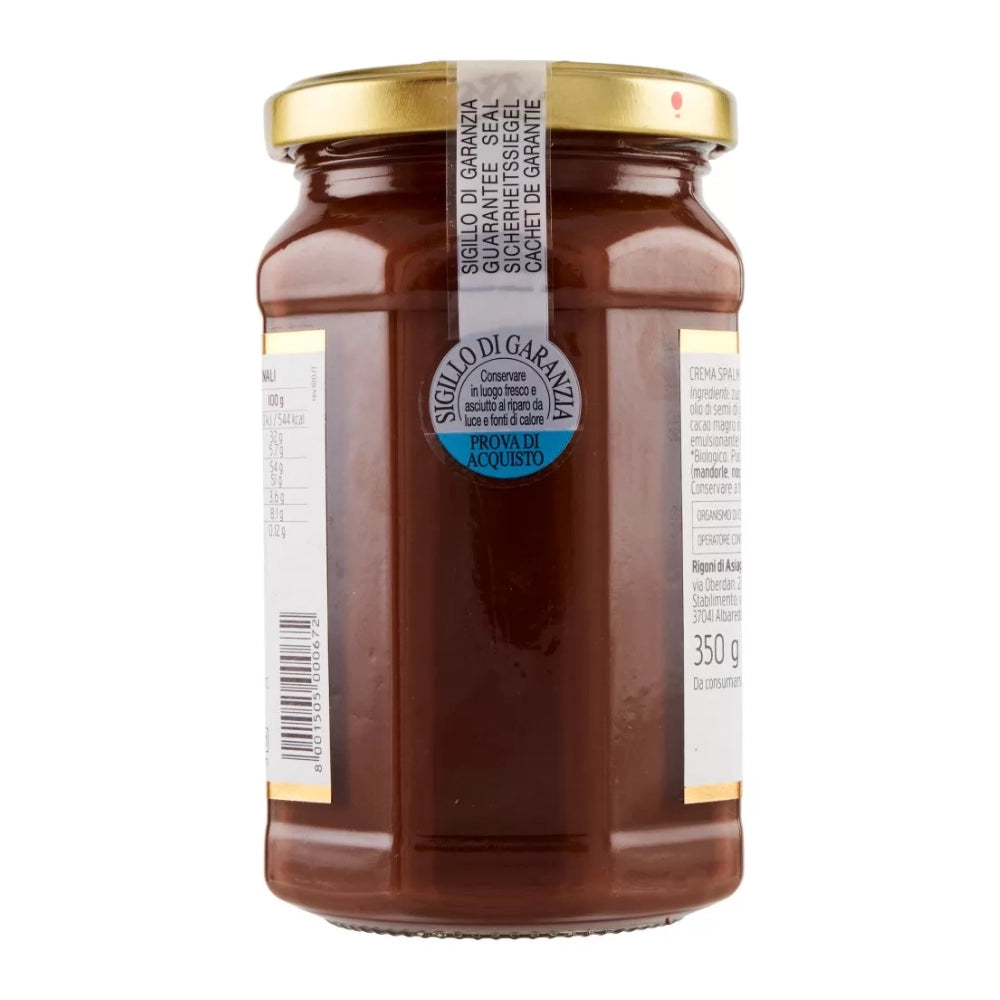 Rigoni di asiago nocciolata bio crema al cacao e nocciole vasetto 350 grammi