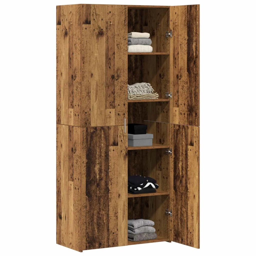 Credenza 2 pcs Legno vecchio 80 x 42 x 185 cm 3365594