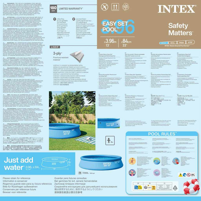INTEX Piscina Easy Set 396x84 cm 28143NP 91478