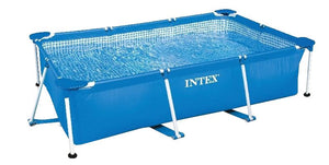 Intex piscina rectangular framequadrata blu 300x200x75cm 28272