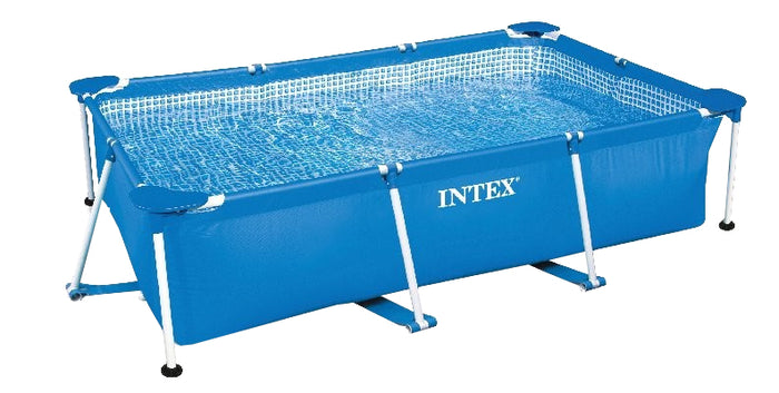 Intex piscina rectangular framequadrata blu 300x200x75cm 28272