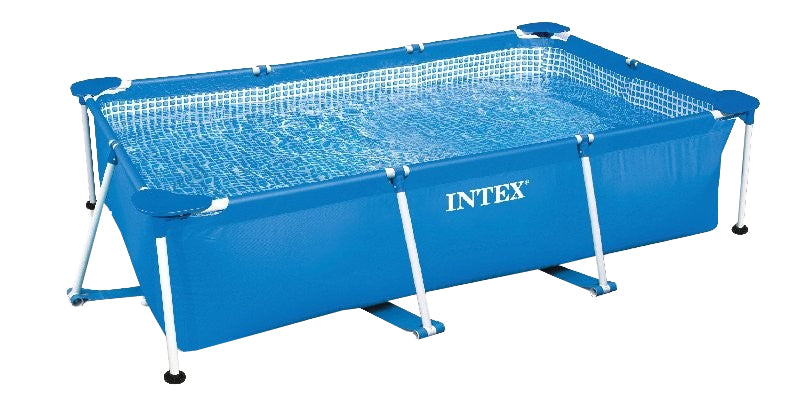 Intex piscina rectangular framequadrata blu 300x200x75cm 28272