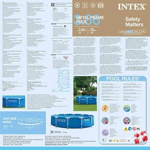 INTEX Piscina Metal Frame 366x76 cm 28210NP 91485