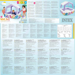 INTEX Piscina Gonfiabile con Parasole 157x157x122 cm 92533