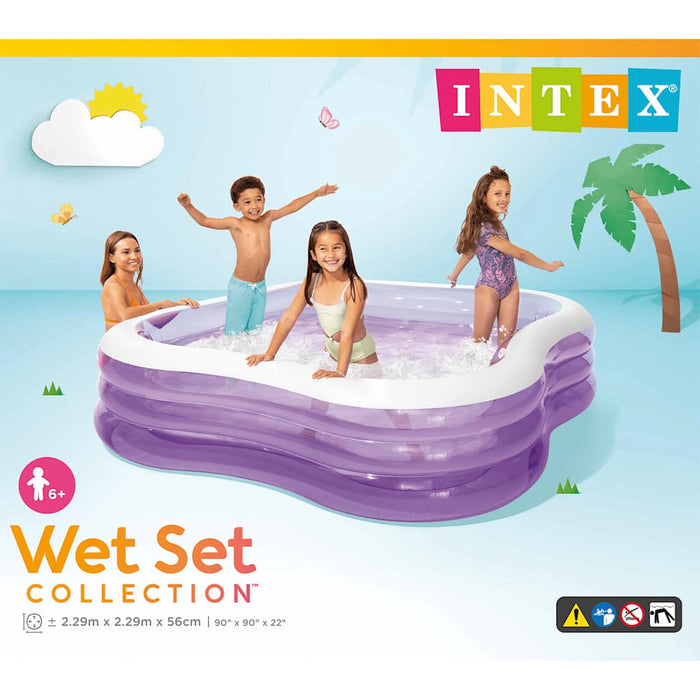 INTEX Piscina Beach Wave 229x229x56 cm 57495NP 91528