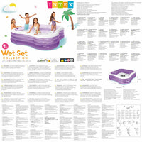 INTEX Piscina Beach Wave 229x229x56 cm 57495NP 91528
