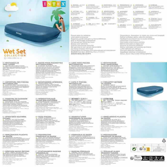 INTEX Copertura per Piscina Rettangolare 58412NP 91529