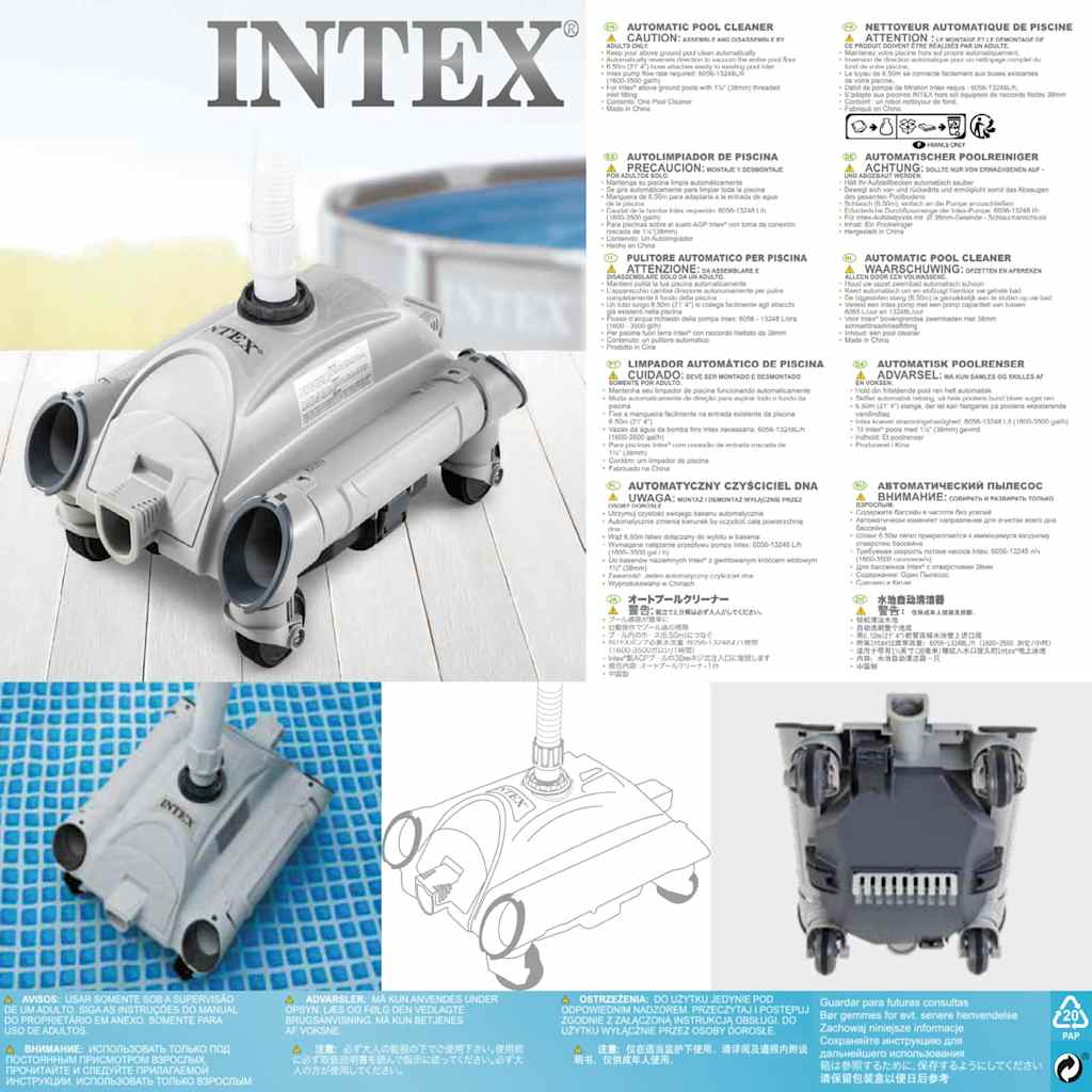 INTEX Aspiratore per Piscine Automatico 28001 91048