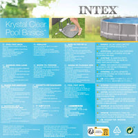 INTEX Vaschetta Lavapiedi per Piscina 11,5 L 56x46x9 cm Blu 92556