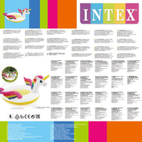 INTEX Piscina per Bambini Unicorno con Spruzzo 127x102x69 cm 92531