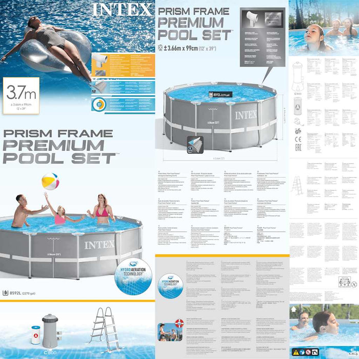 INTEX Set Piscina Prism Frame 366x99cm 26716GN 91486