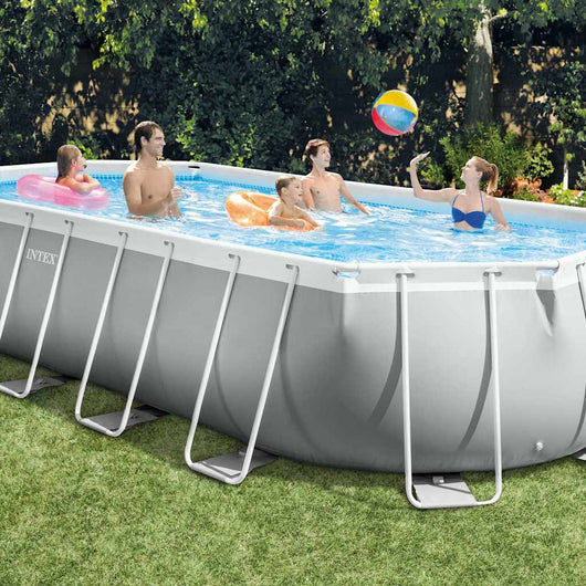 INTEX Set Piscina Ovale 610x305x122 cm 26796GN Prism Frame 91492