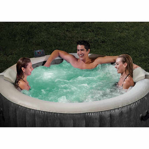 INTEX Vasca da da Spa PureSpa Greywood DELUXE 216 cm 92551