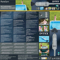INTEX Aspiratore Ricaricabile per Spa e Piscine 92574