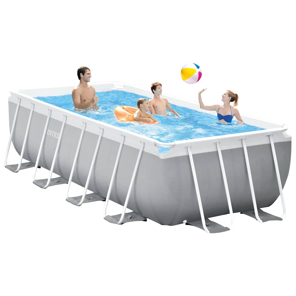 INTEX Set Piscina Prism Frame Rettangolare 400x200x122 cm 92520