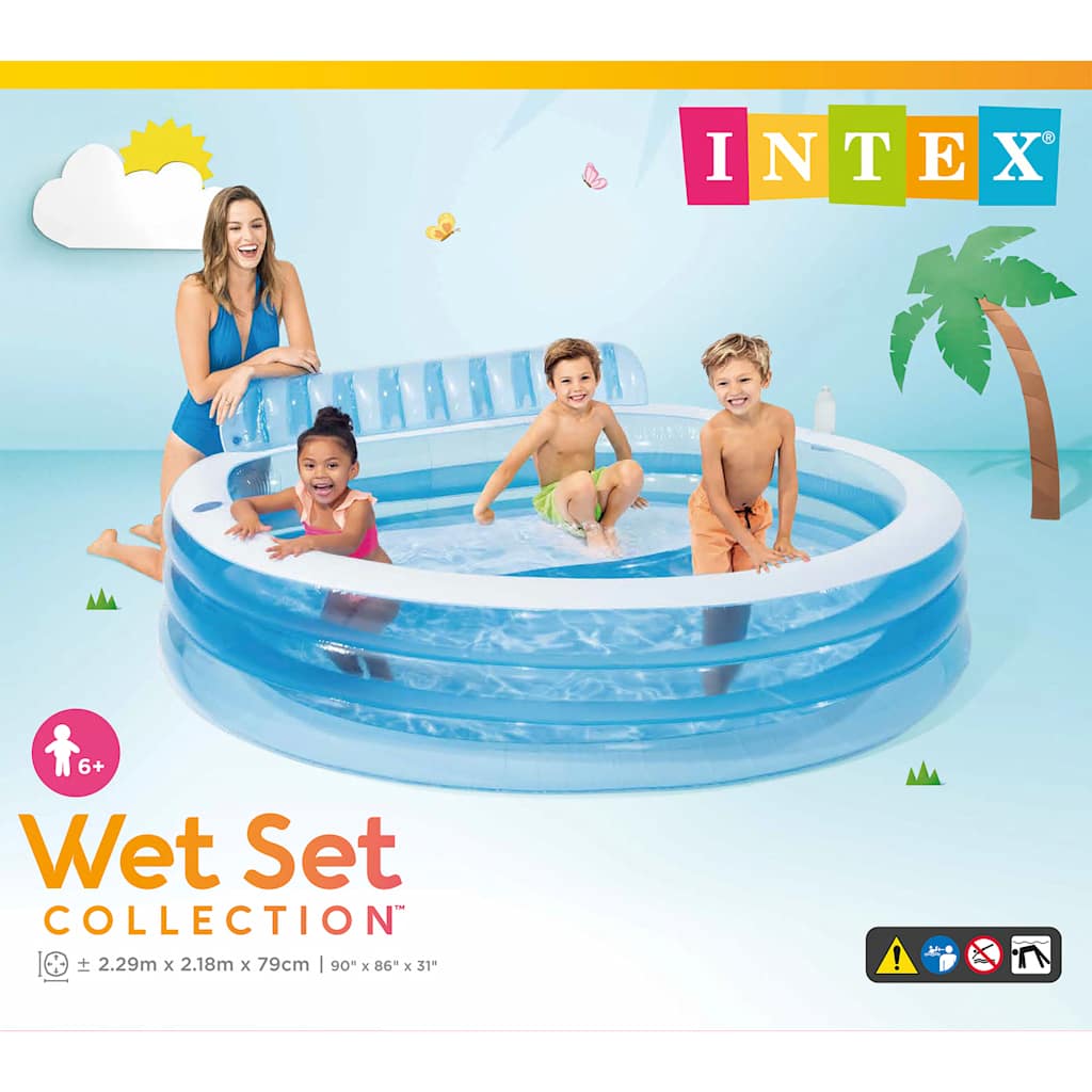 INTEX Piscina Gonfiabile per Famiglia Swim Center 57190NP 91527
