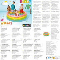 INTEX ntex Piscina Gonfiabile Sunset con 4 Anelli 168x46 cm 92529