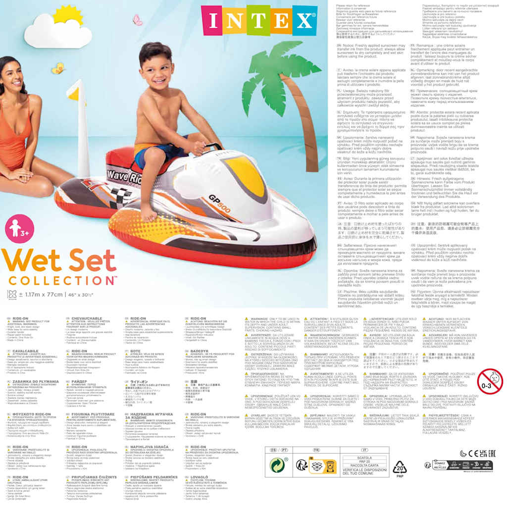 INTEX Wave Rider Cavalcabile 117x77 cm 92544