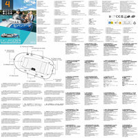 INTEX Gommone Gonfiabile con Remi e Pompa Excursion 4 Set 68324NP 90802