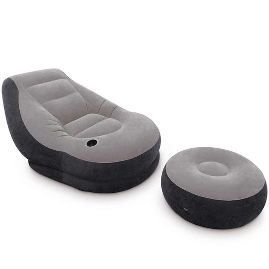 INTEX Sedia Gonfiabile con Poggiapiedi Ultra Lounge Relax 68564NP 91568