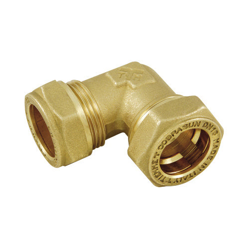 RACCORDO CURVO DOPPIO INOX-RAME COBRASUN- DN 16 x 22- TIEMM- pezzi 1