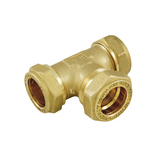 RACCORDO A T RAME-INOX-RAME- 22(Cu) x DN 16 x 22 (Cu)- TIEMM- pezzi 1