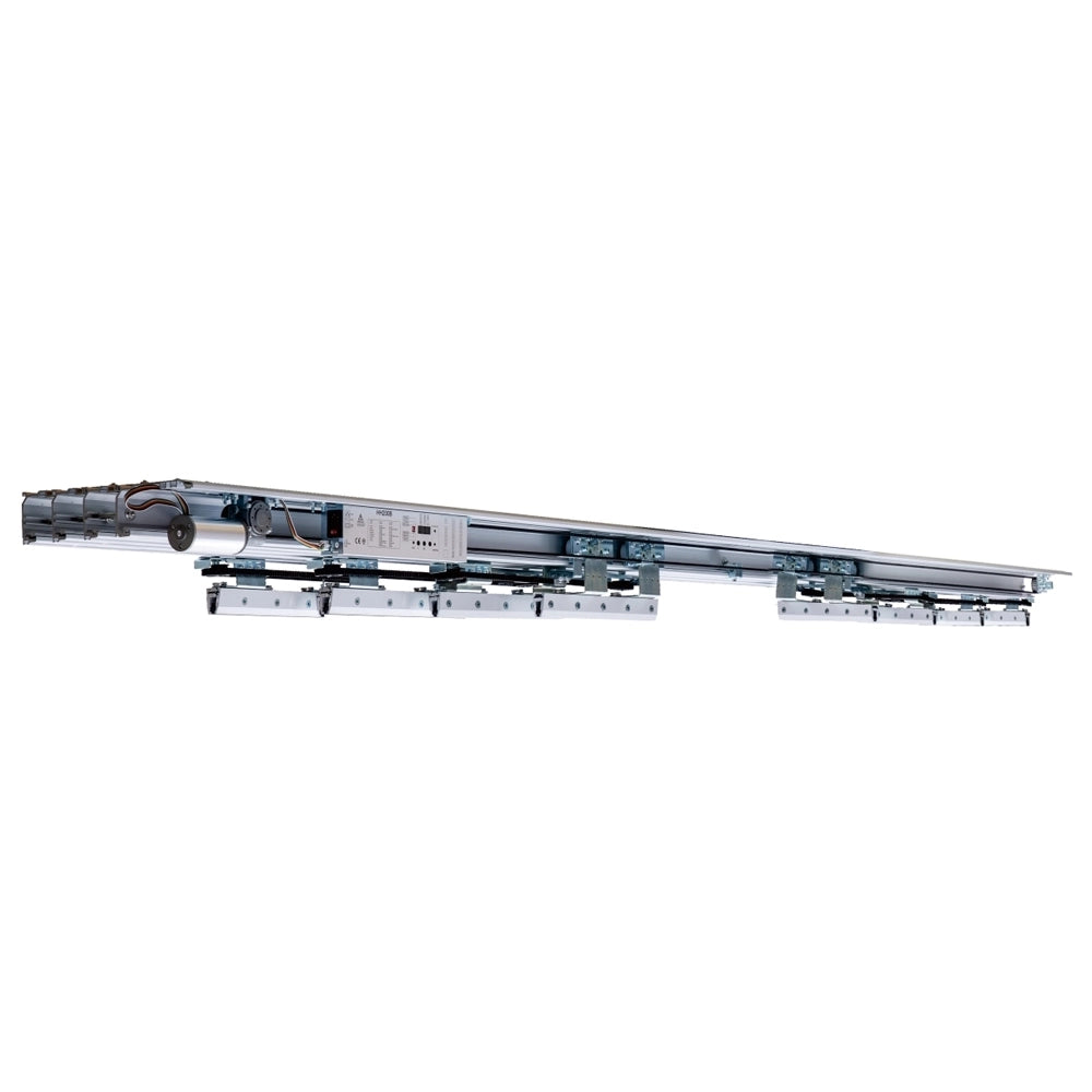 KIT PORTA AUTOMATICA TELESCOPICA 4 ANTE FINO A 4200 MM PER VARCHI CONTROLLO ACCESSI